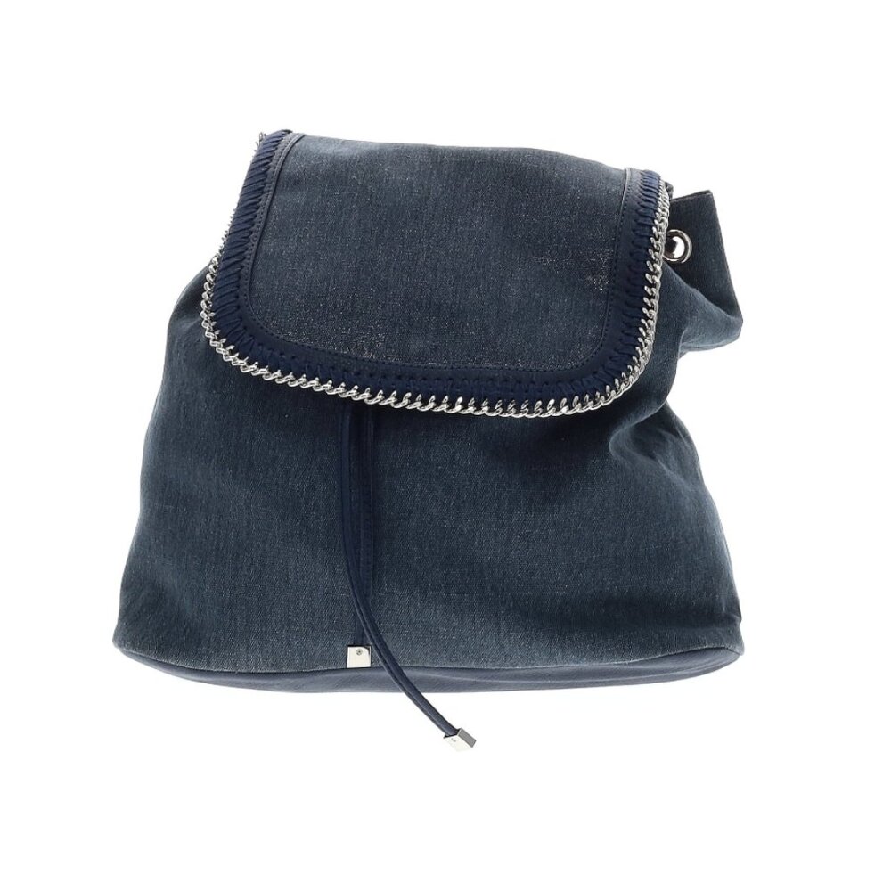 Glitter Denim Chain Back Pack Y2k 2000s McBling